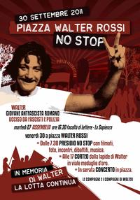 Walter Rossi: la memoria non si cancella!