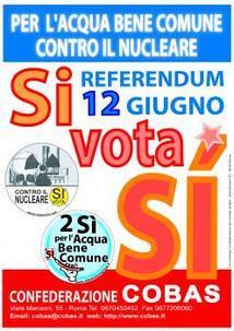 A VOTARE IL 12 E 13 GIUGNO