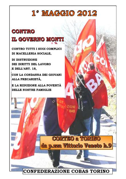 1° maggio 2012 a Torino