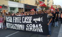 La manifestazione del 27 settembre a Cinecittà, Roma